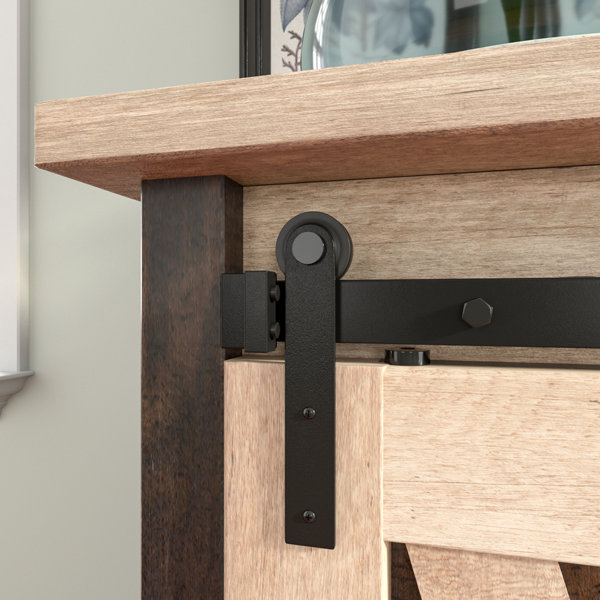 HAHAEMALL Super Mini Barn Door Hardware Kit Single Door, Sliding